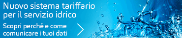 Nuove tariffe Servizio idrico